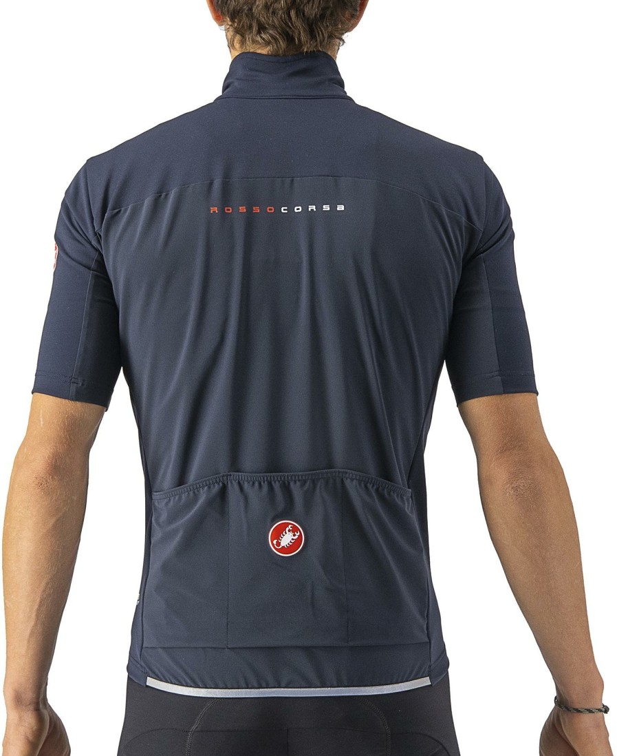 Clothing Castelli Long Sleeve Jerseys | Castelli Perfetto Ros 2 Wind Jersey Light Black