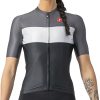 Clothing Castelli Short Sleeve Jerseys | Castelli Women'S Aero Pro Jersey Saville Blue/Ivory/Bordeaux