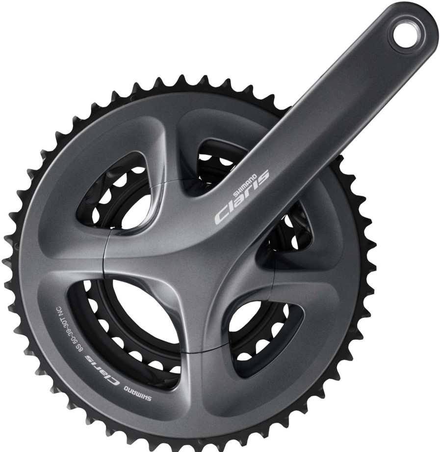 Bike Parts Shimano Chainsets & Cranksets | Shimano Claris R2000 3X8 Speed Chainset Black