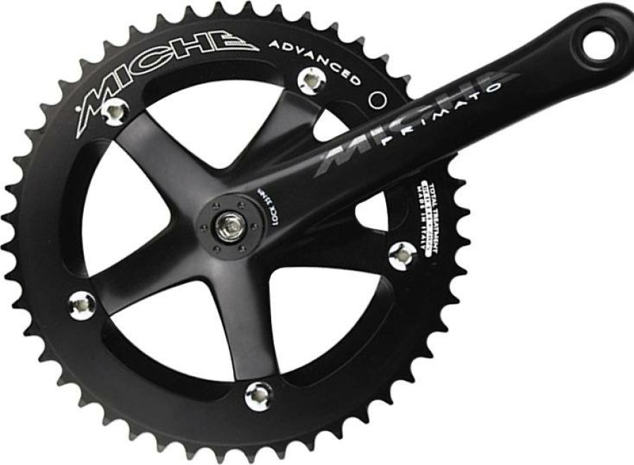 Bike Parts Miche Chainsets & Cranksets | Miche Primato Advanced Track Chainset Black