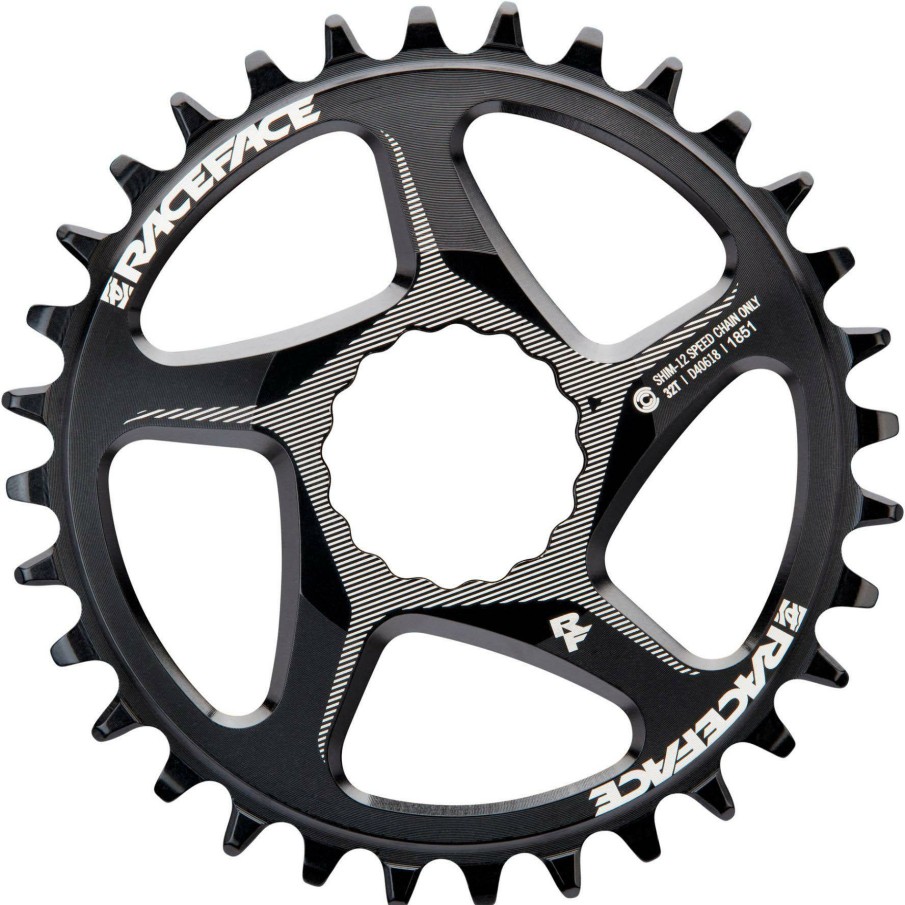 Bike Parts Race Face Chainrings | Race Face Direct Mount Shimano Chainring Black