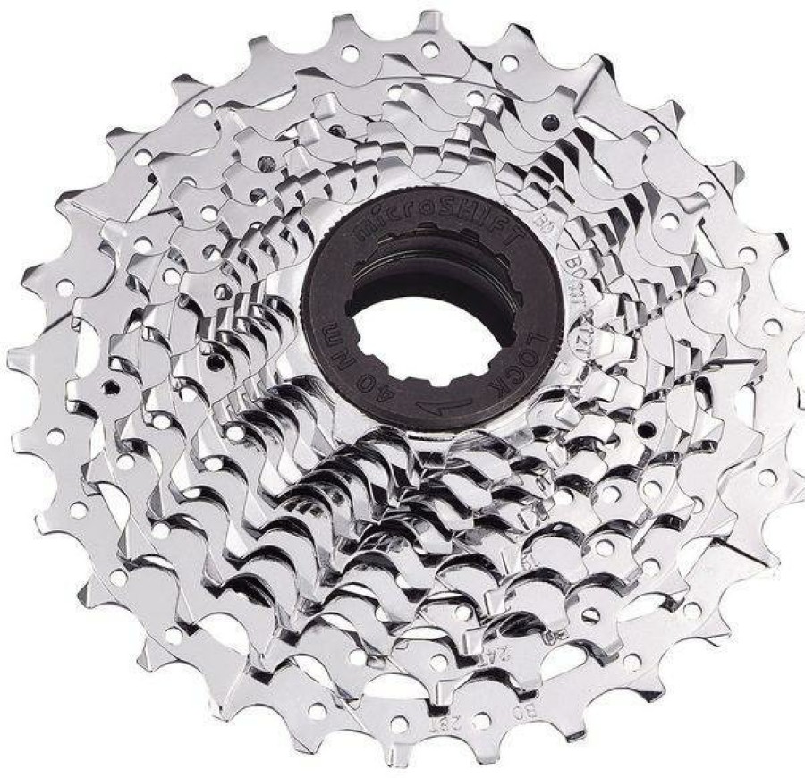 Bike Parts microSHIFT Cassettes | Microshift Xle H100 10 Speed Road Cassette Silver