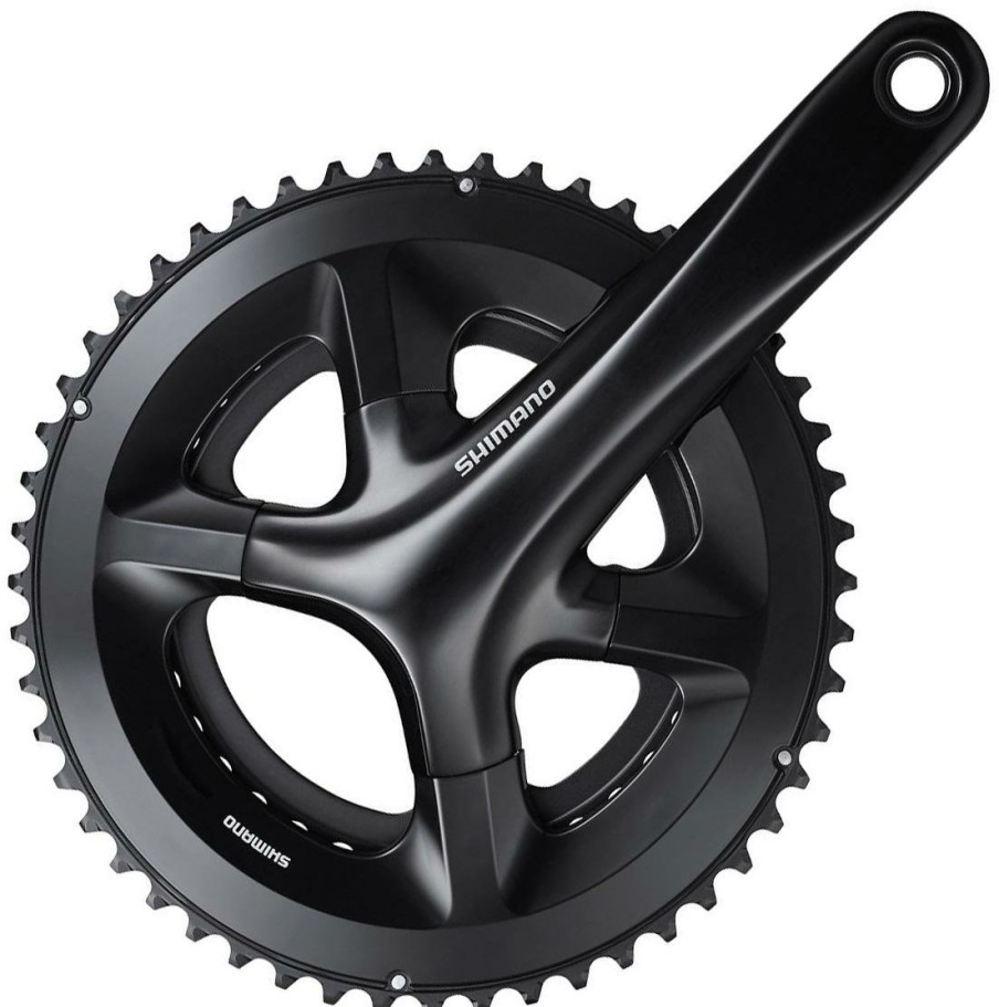 Bike Parts Shimano Chainsets & Cranksets | Shimano Rs520 12 Speed Double Chainset Black