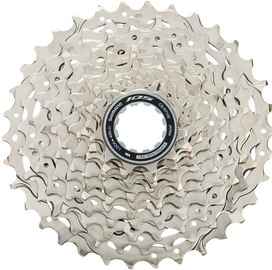 Bike Parts Shimano Cassettes | Shimano 105 R7101 12 Speed Cassette Silver