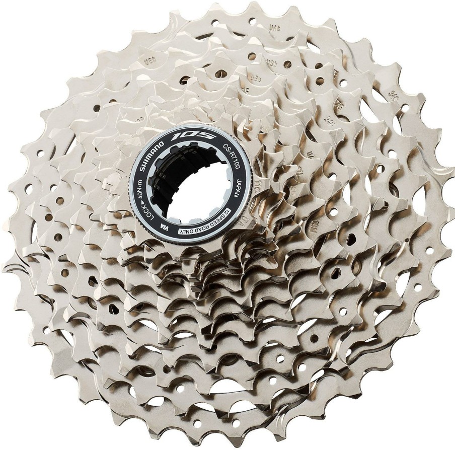 Bike Parts Shimano Cassettes | Shimano 105 R7101 12 Speed Cassette Silver