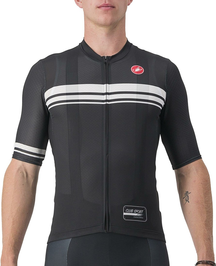 Clothing Castelli Short Sleeve Jerseys | Castelli Club Sport Street Competizione Jersey Navy Blue