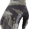 Helmets & Protection Troy Lee Designs Gloves | Troy Lee Designs Camo Air Gloves Army Green