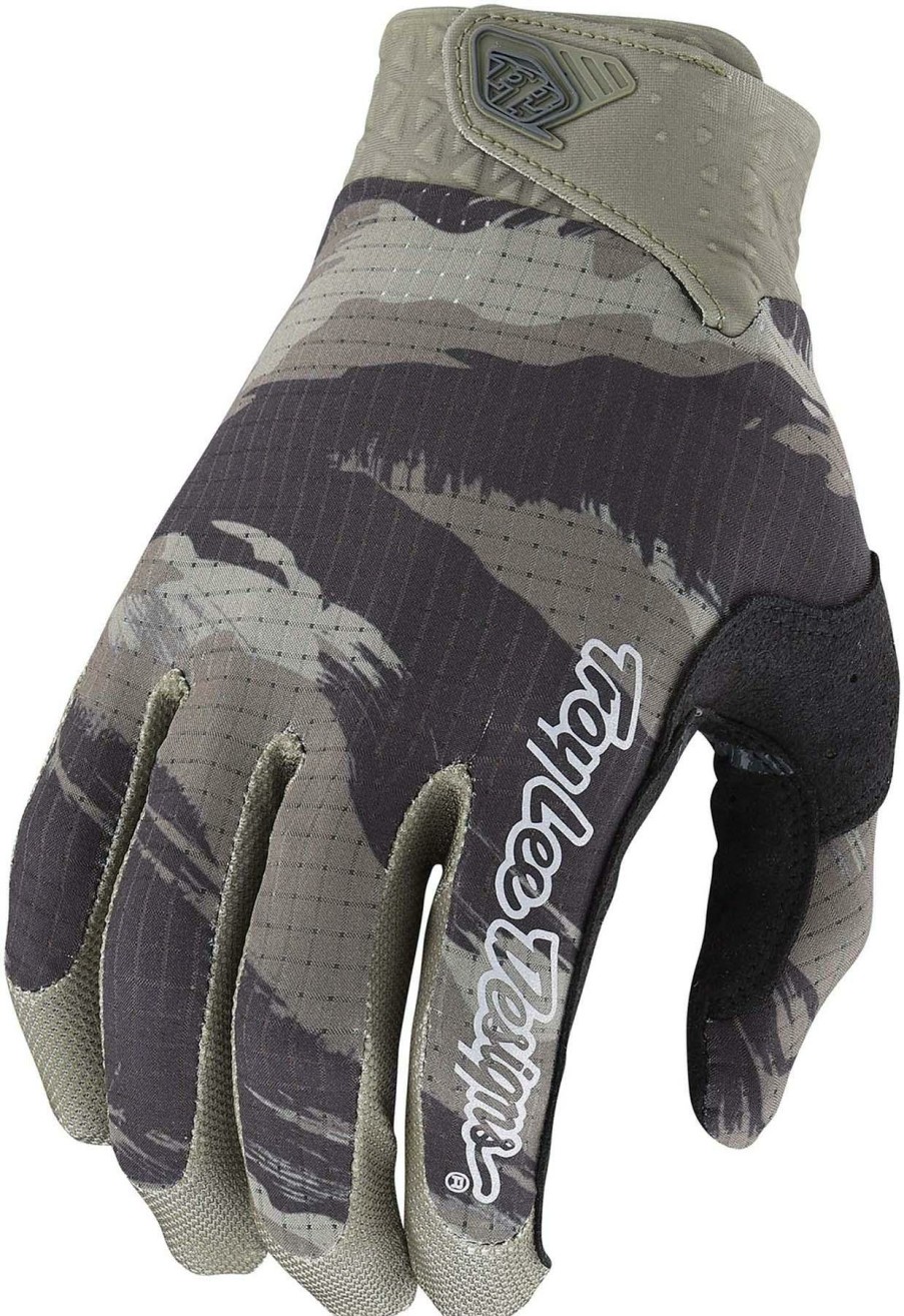 Helmets & Protection Troy Lee Designs Gloves | Troy Lee Designs Camo Air Gloves Army Green