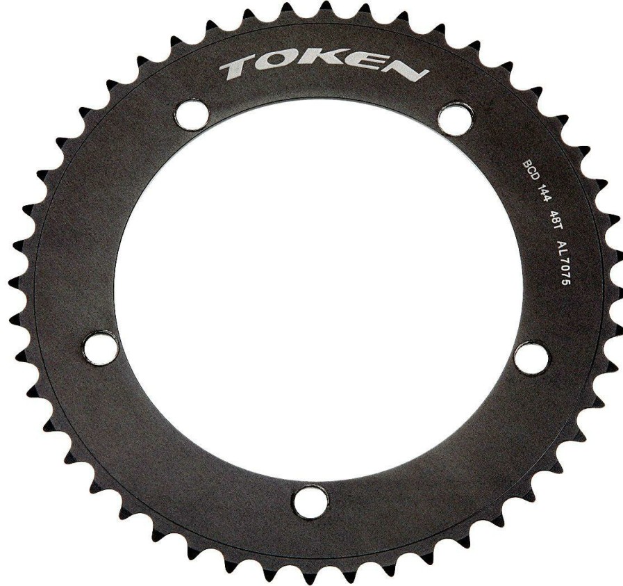 Bike Parts Token Chainrings | Token Tk140 Track Single Speed Chainring Black