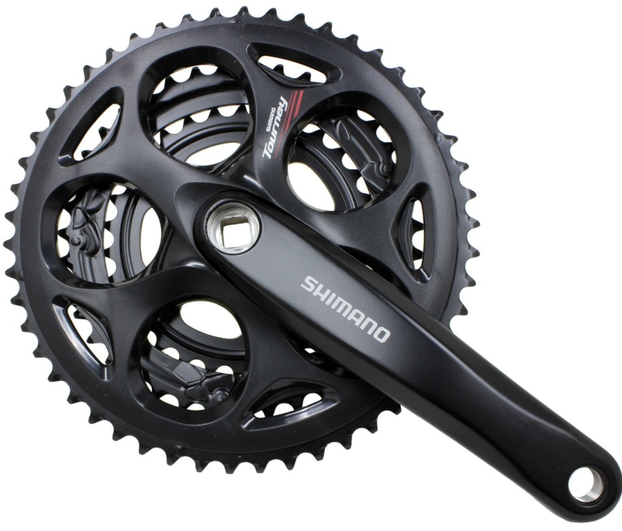 Bike Parts Shimano Chainsets & Cranksets | Shimano Tourney A073 7-8 Speed Triple Chainset Black