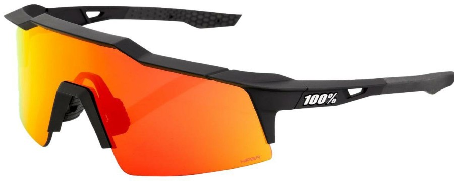 Helmets & Protection 1 Sunglasses | 100% Eyewear Speedcraft Sl Black Mirror Lens Sunglasses Black/Mirror