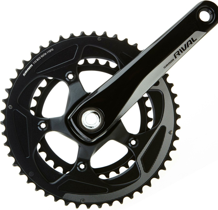 Bike Parts SRAM Chainsets & Cranksets | Sram Rival 22 Gxp 11Sp Road Double Chainset Black