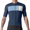 Clothing Castelli Short Sleeve Jerseys | Castelli Prologo 7 Jersey Light Black/Silver Grey/Ivory