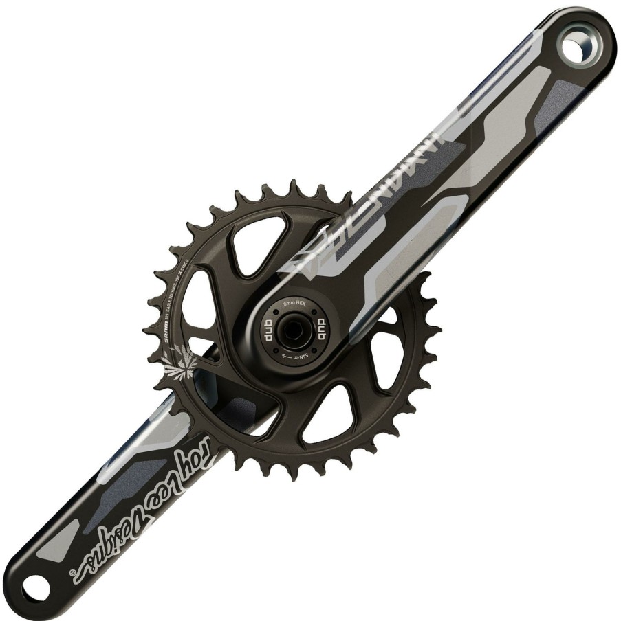 Bike Parts Truvativ Chainsets & Cranksets | Truvativ Descendant Tld Colab 12 Speed Crankset Black