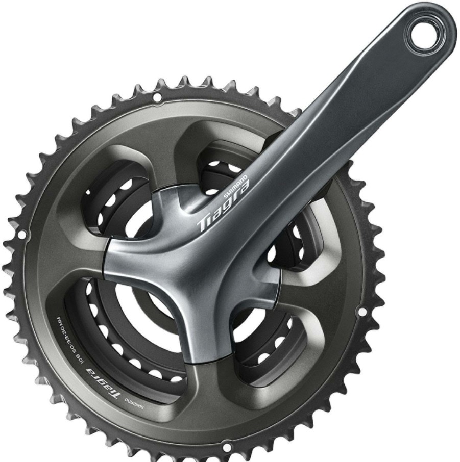 Bike Parts Shimano Chainsets & Cranksets | Shimano Tiagra 4703 10Sp Road Triple Chainset Black