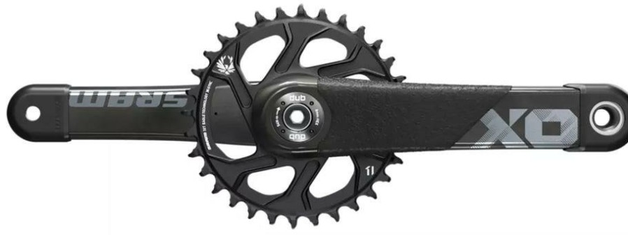 Bike Parts SRAM Chainsets & Cranksets | Sram X01 Dh Dub Carbon Chainset Black