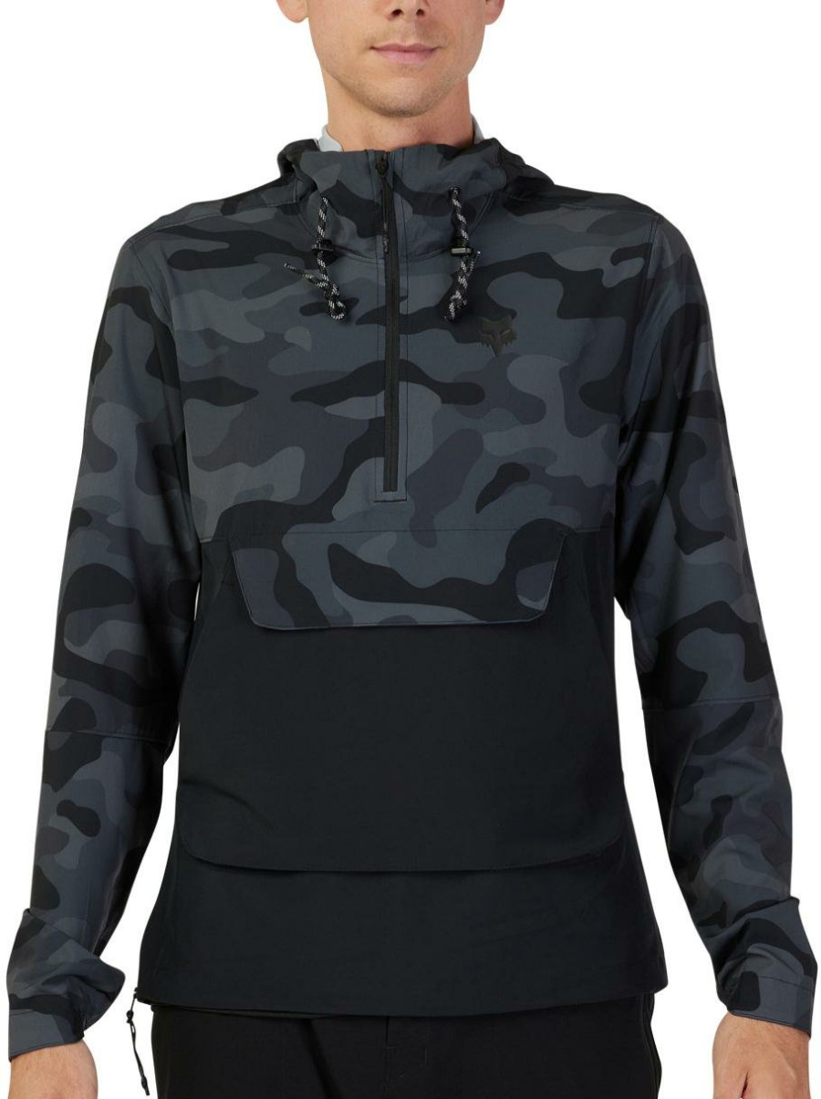 Clothing Fox Racing | Fox Racing Ranger Wind Pullover Black Camo