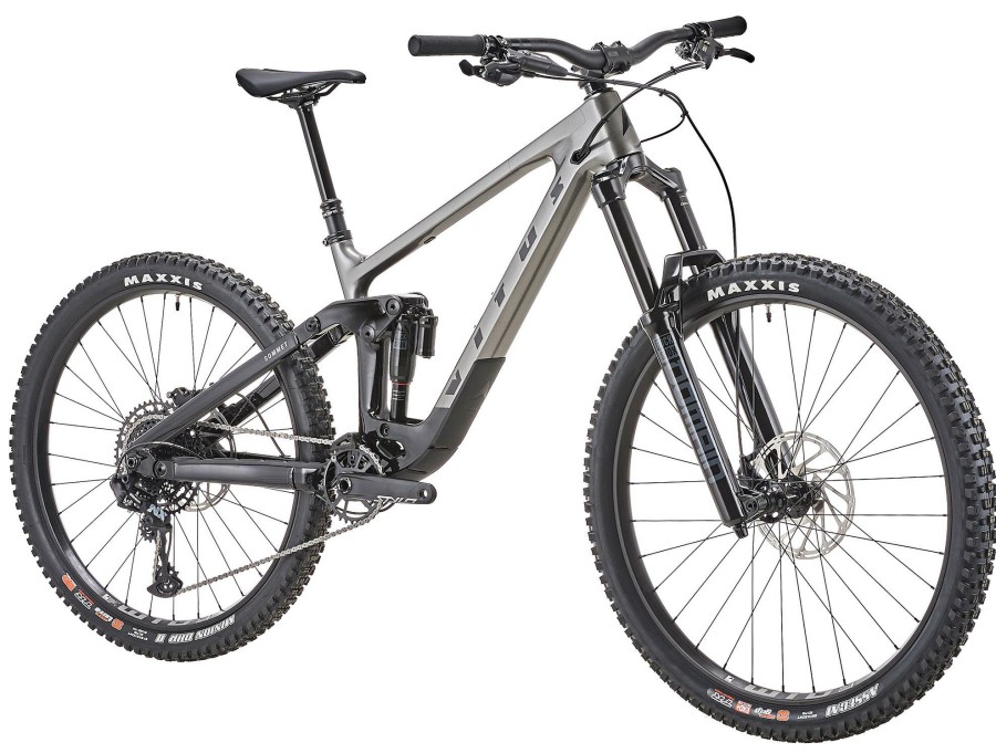 Bikes Vitus Full Suspension Mountain Bikes | Vitus Sommet 297 Cr Mountain Bike Space Silver - Black