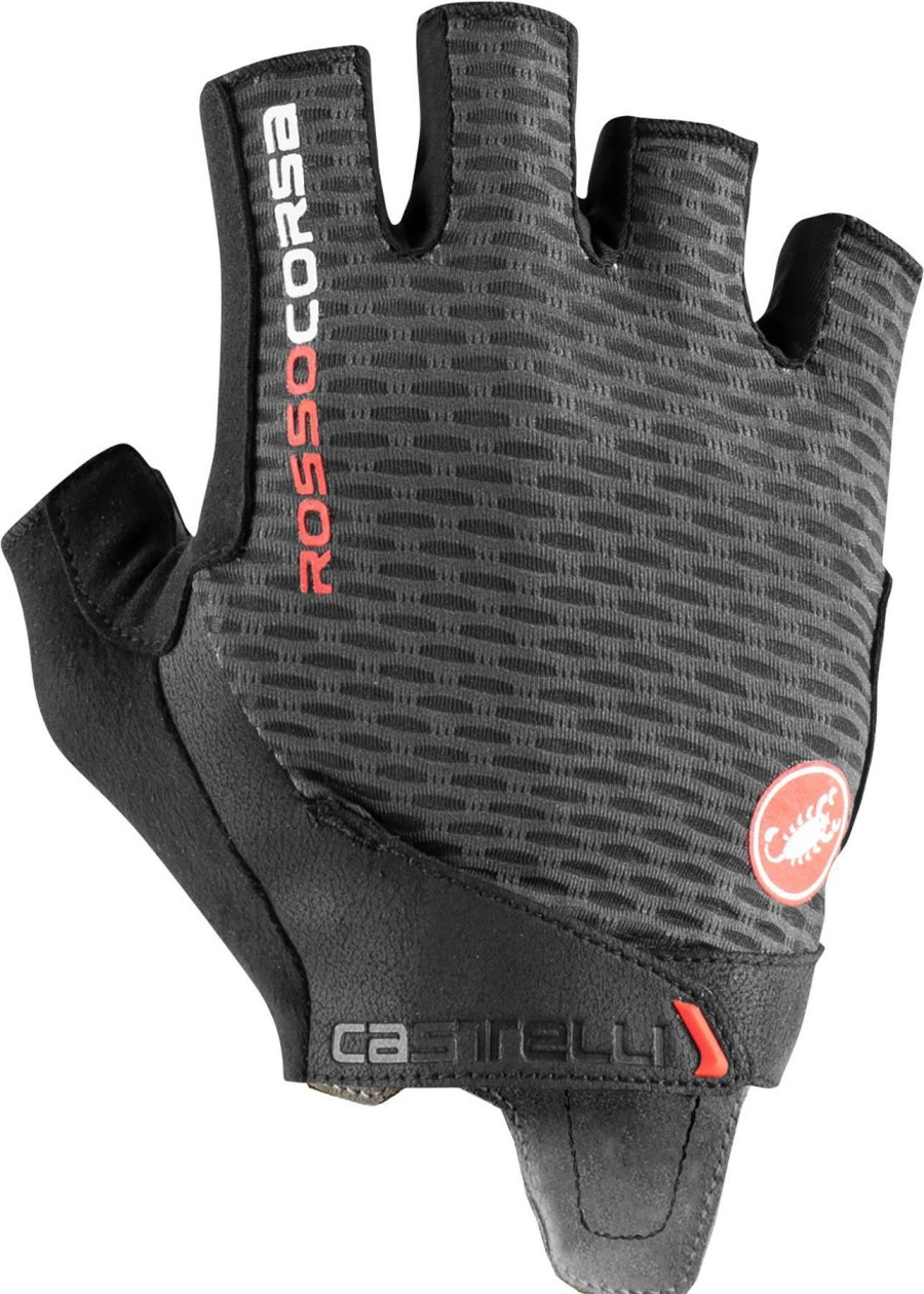 Helmets & Protection Castelli Gloves | Castelli Rosso Corsa Pro V Gloves Dark Grey