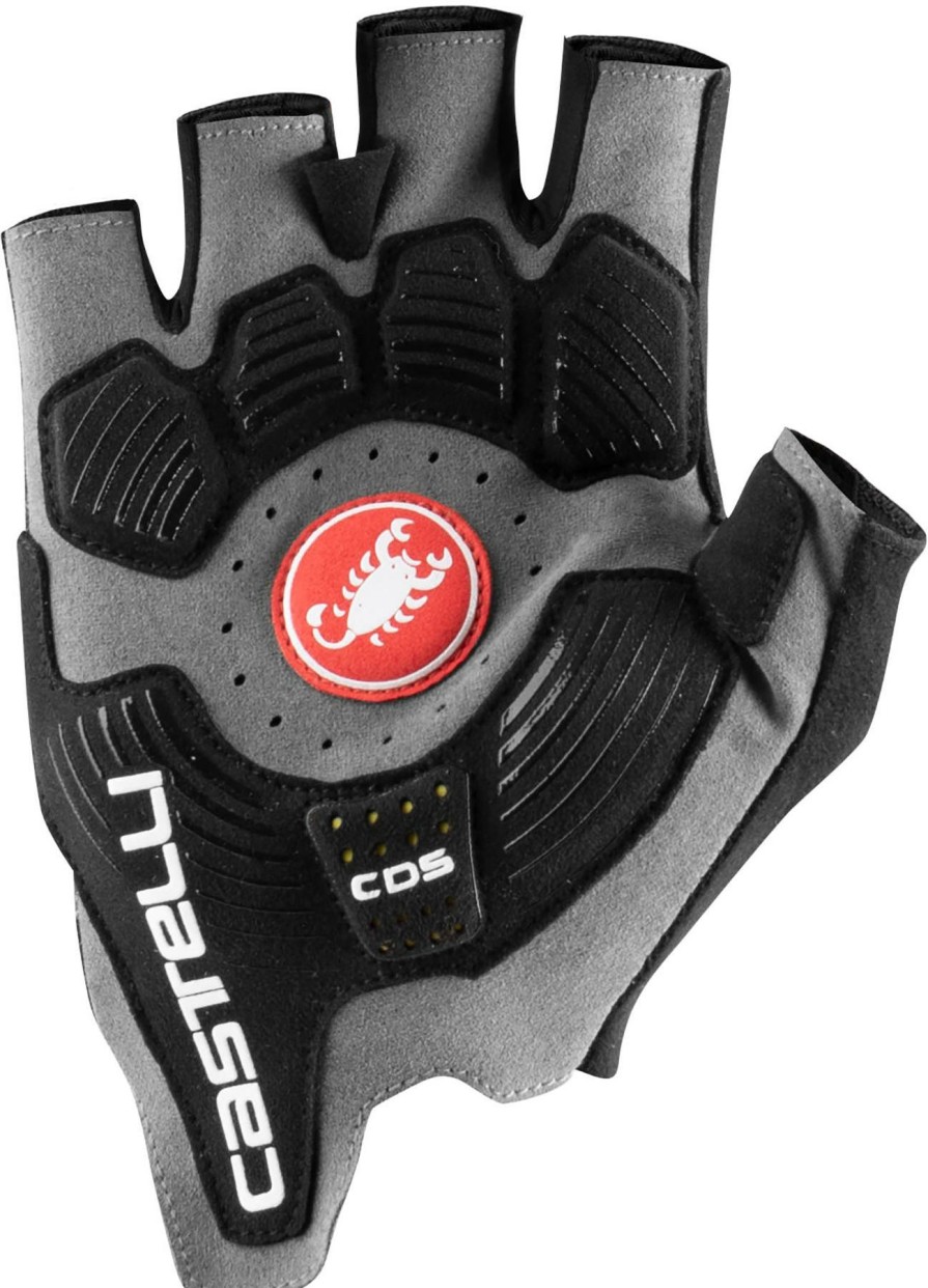 Helmets & Protection Castelli Gloves | Castelli Rosso Corsa Pro V Gloves Dark Grey