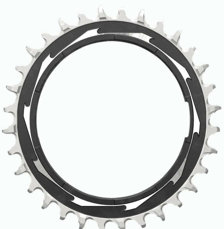 Bike Parts SRAM Chainrings | Sram Xx Sl Eagle D1 Powermeter Chainring Black/Silver