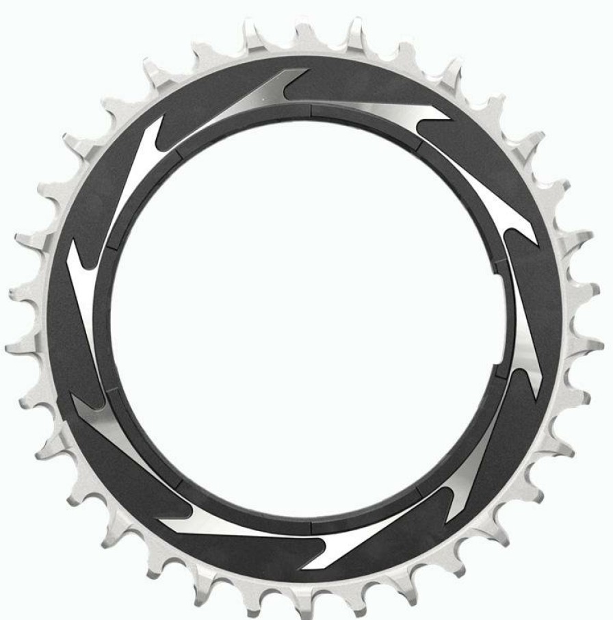 Bike Parts SRAM Chainrings | Sram Xx Sl Eagle D1 Powermeter Chainring Black/Silver