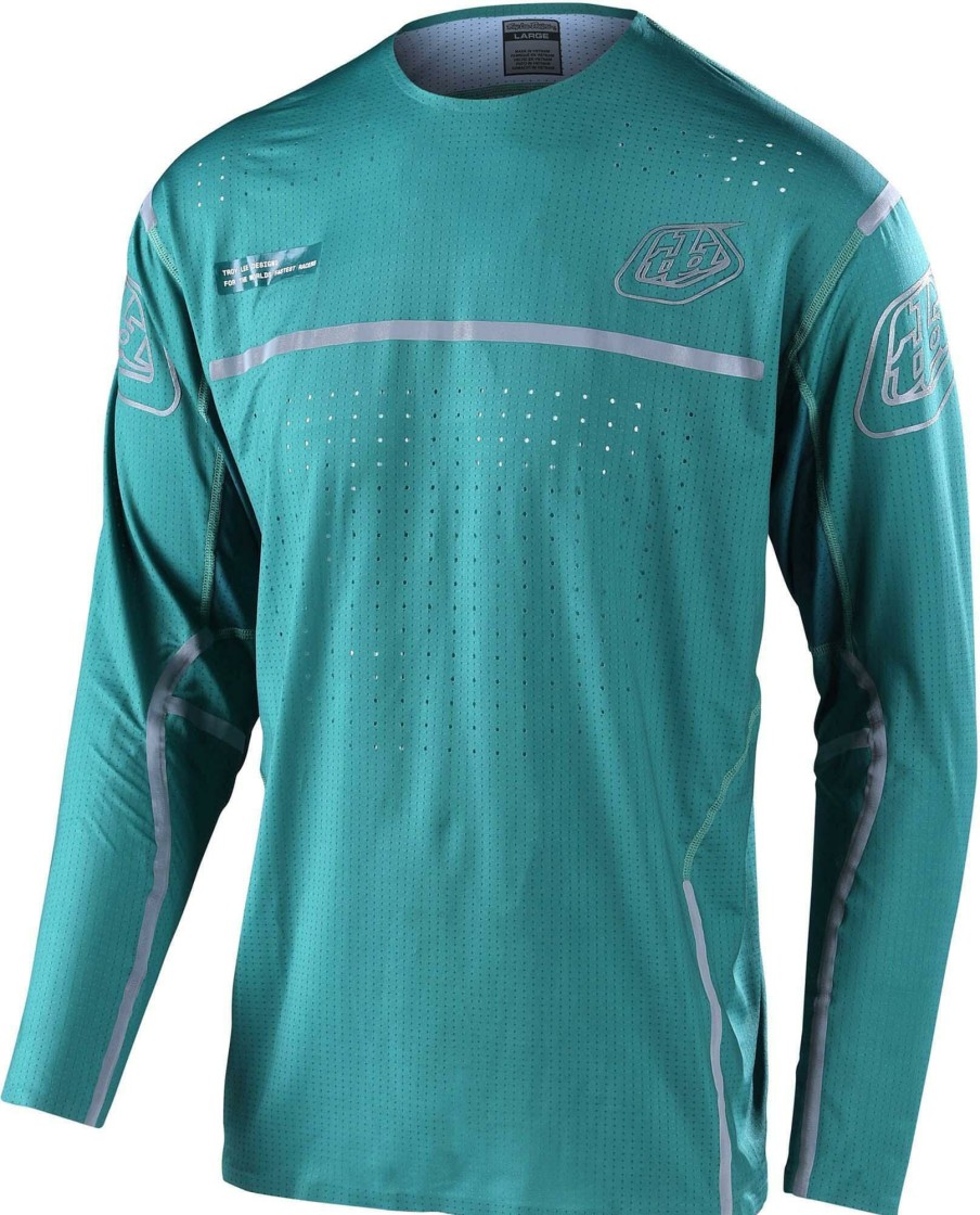 Clothing Troy Lee Designs Long Sleeve Jerseys | Troy Lee Designs Sprint Ultra Jersey Lines Ivy/White