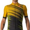 Clothing Castelli Short Sleeve Jerseys | Castelli Distanza Squadra Jersey Golden Yellow/Black