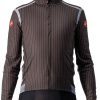 Clothing Castelli | Castelli Perfetto Ros Pinstripe Ls Jacket Charcoal/Pinstripe