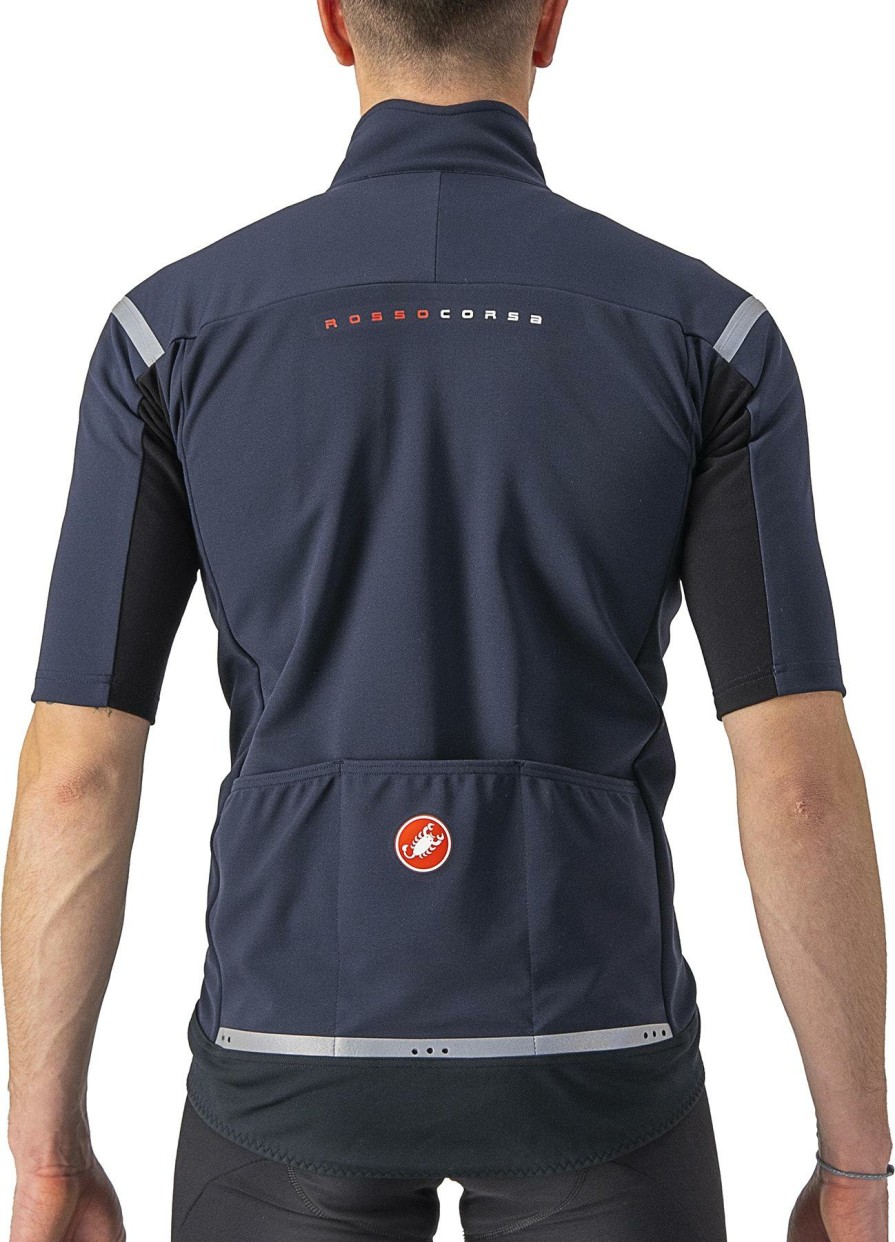 Clothing Castelli Short Sleeve Jerseys | Castelli Gabba Ros 2 Electric Lime/Dark Grey