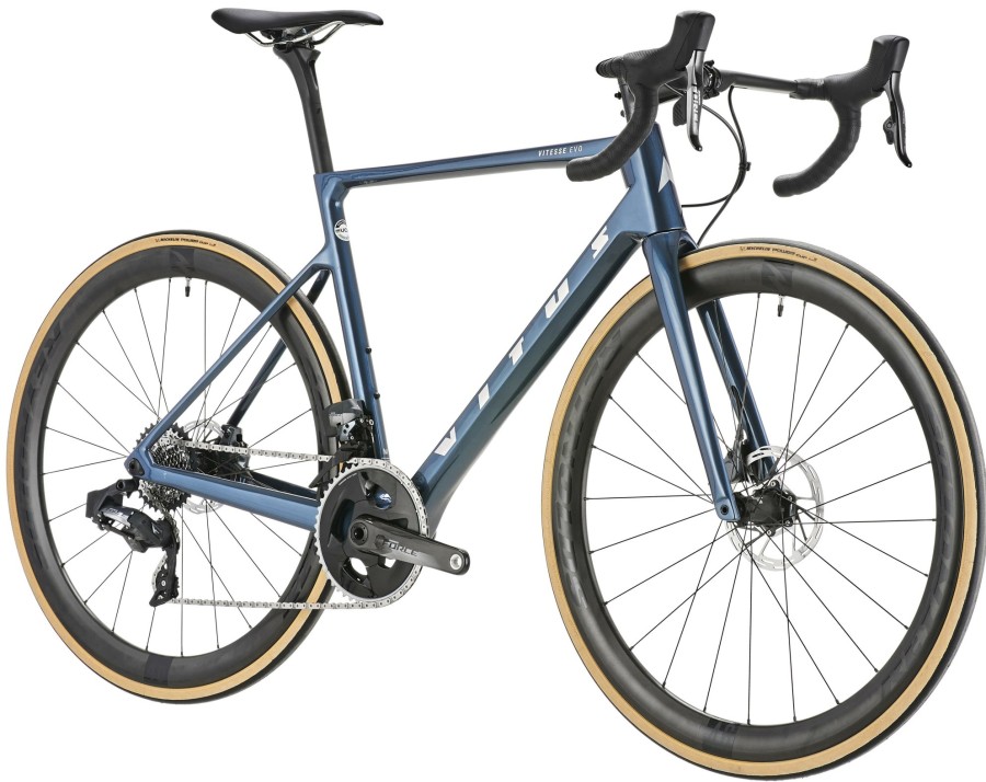 Bikes Vitus | Vitus Vitesse Evo Force Axs Road Bike Midnight Blue