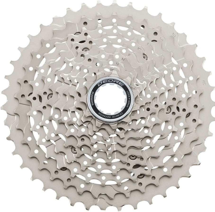 Bike Parts Shimano Cassettes | Shimano M4100 Deore 10 Speed Cassette Silver