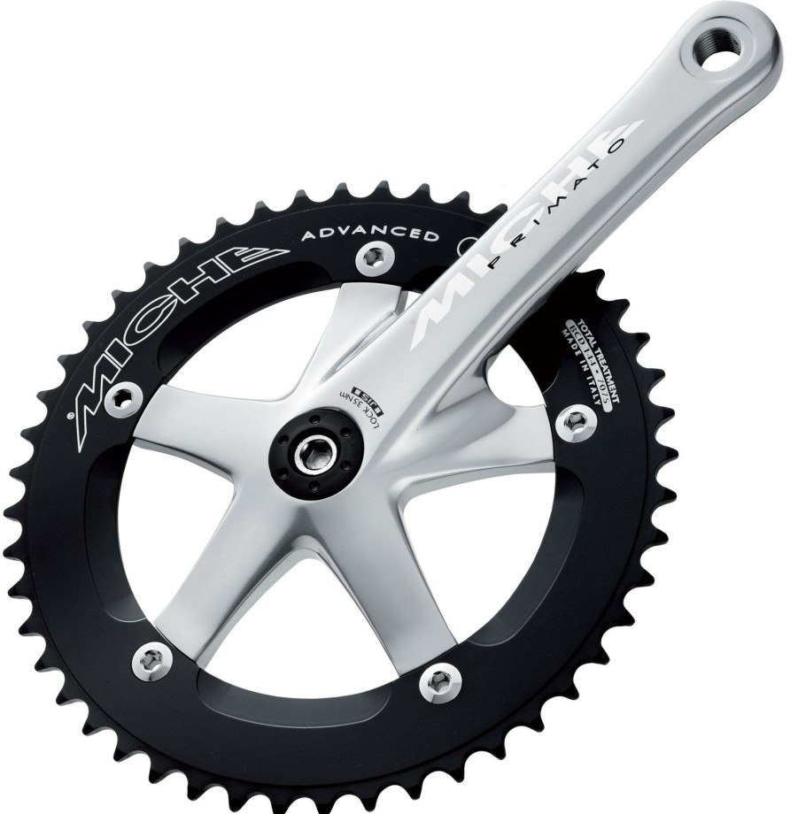 Bike Parts Miche Chainsets & Cranksets | Miche Primato Advanced Track Chainset Grey