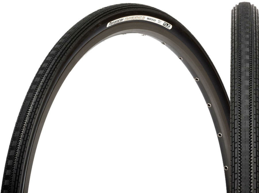 Wheels & Tyres Panaracer | Panaracer Gravel King Semi Slick Tlc Folding Tyre Black