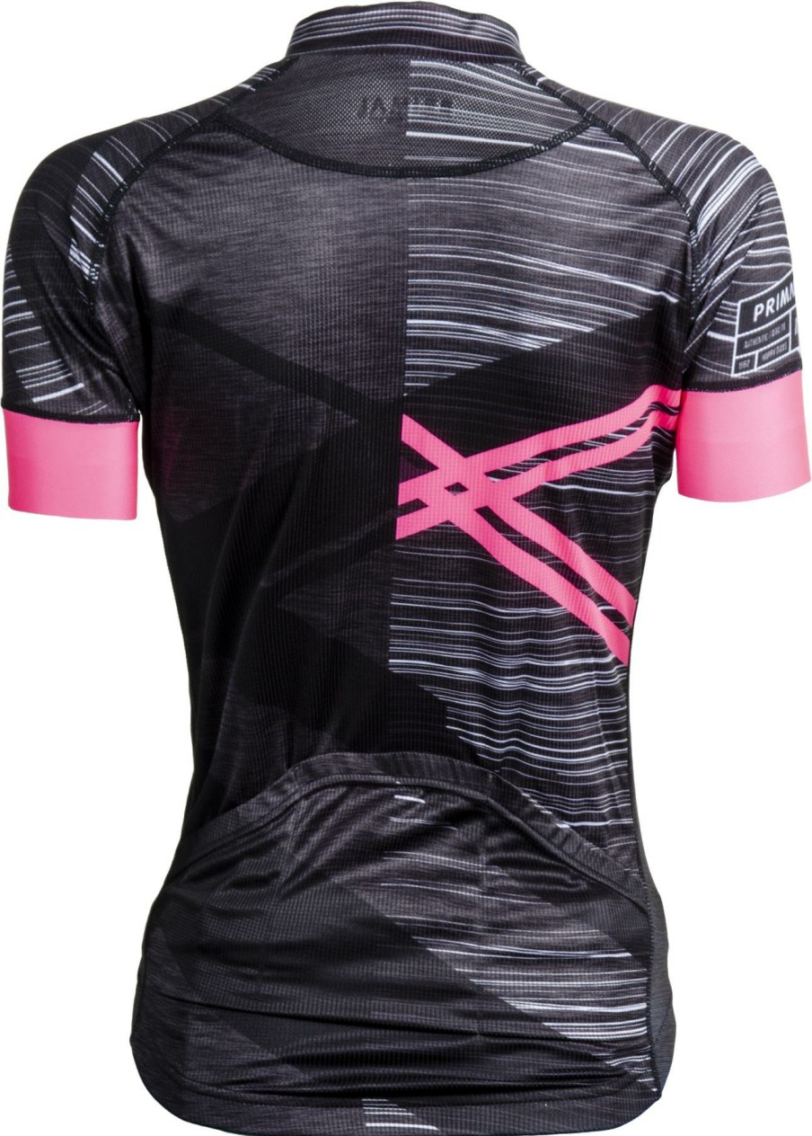 Clothing Primal Short Sleeve Jerseys | Primal Women'S Team Asonic Evo 2.0 Jersey Black/Pink