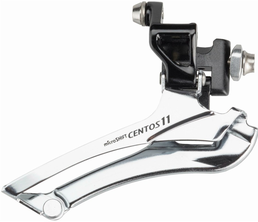 Bike Parts microSHIFT Derailleurs | Microshift Centos R58 Double Front Derailleur Black/Silver