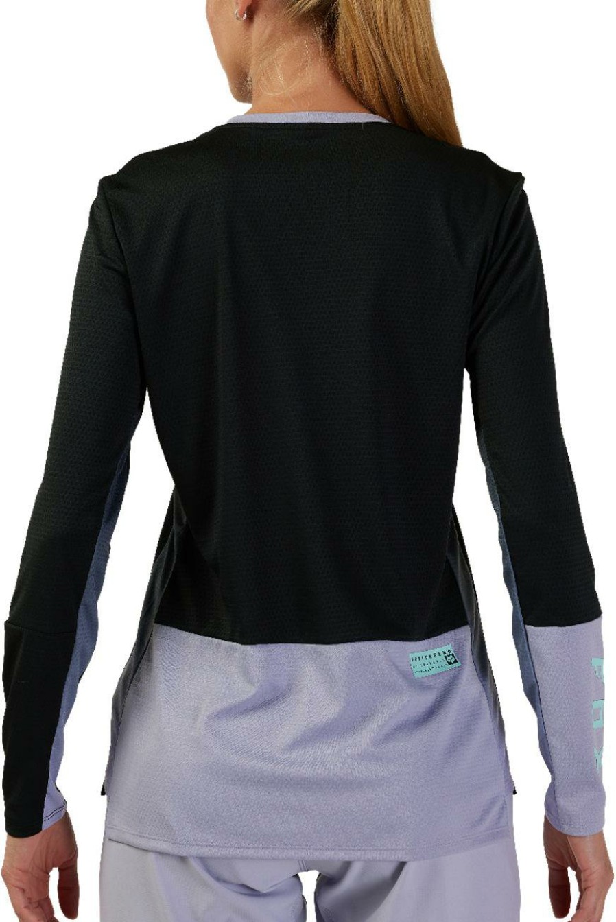 Clothing Fox Racing Long Sleeve Jerseys | Fox Racing Women'S Defend Long Sleeve Jersey (Race) Black