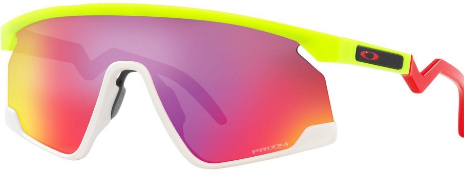 Helmets & Protection Oakley Sunglasses | Oakley Eyewear Bxtr White Sunglasses (Prizm Road Lens) Retina Burn