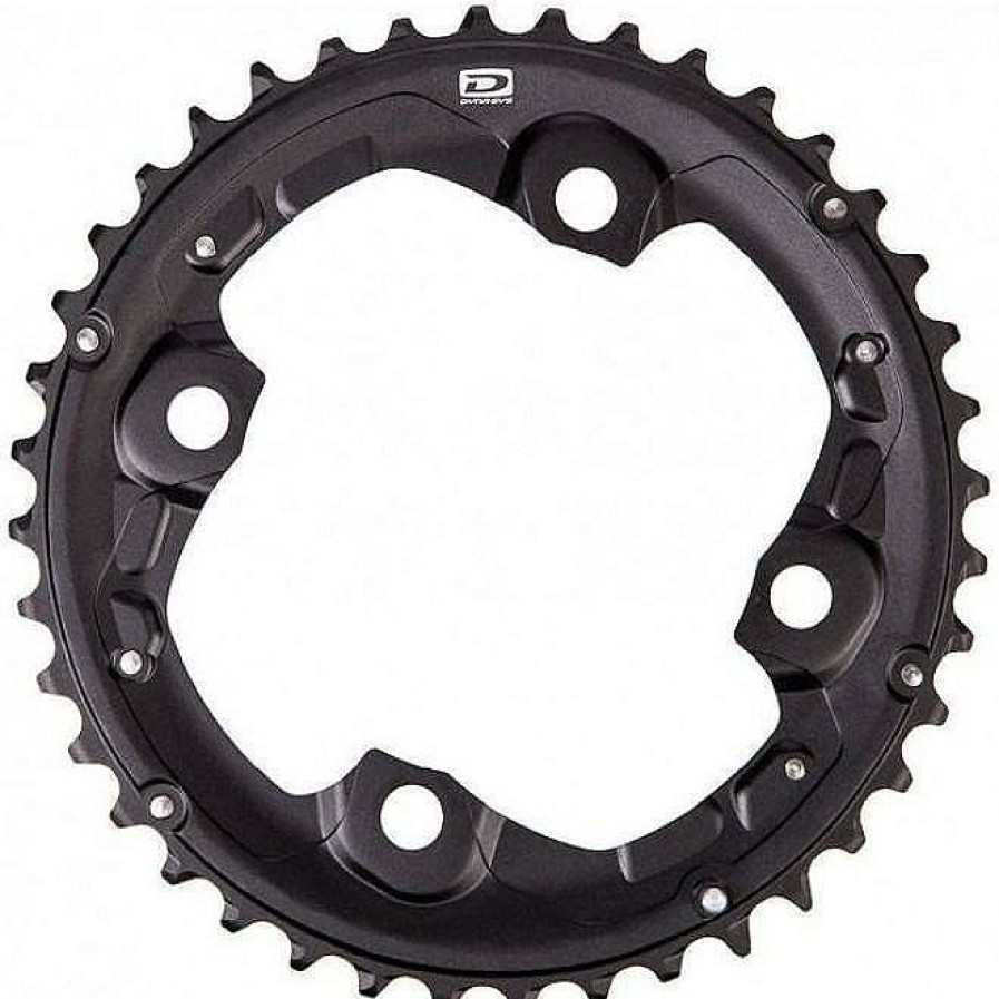 Bike Parts Shimano Chainrings | Shimano Deore Fcm615 10 Speed Double Chainrings Black