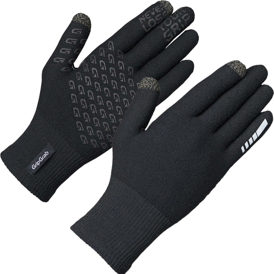 Helmets & Protection GripGrab Gloves | Gripgrab Primavera Merino Glove Ii Black