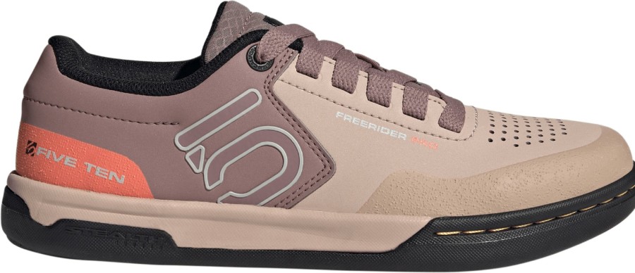 Footwear Five Ten | Five Ten Women'S Freerider Pro Mtb Cycling Shoes Aw23 Wonder Taupe/Grey One/Acid Orange