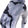 Helmets & Protection Troy Lee Designs Gloves | Troy Lee Designs Camo Air Gloves White/Grey