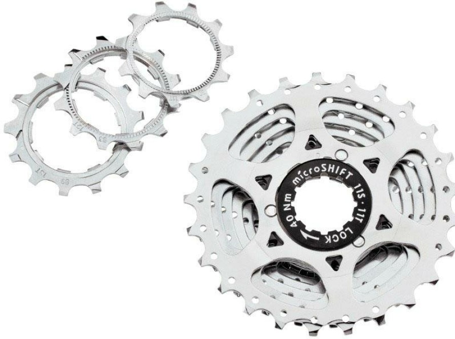 Bike Parts microSHIFT Cassettes | Microshift Centos H110 11 Speed Road Cassette Silver