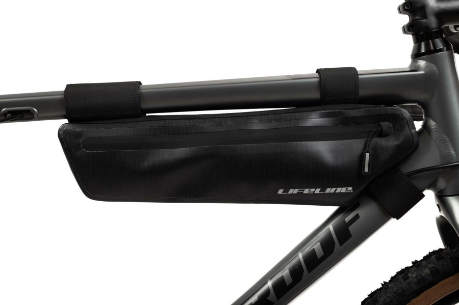 Accessories LifeLine Bike Bags | Lifeline Adventure Frame Bag Black