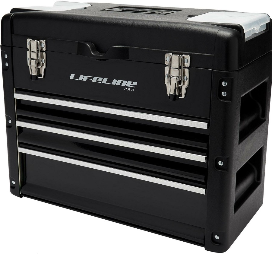 Maintenance LifeLine Specialist Tools | Lifeline Pro 3 Drawer Work Station Black