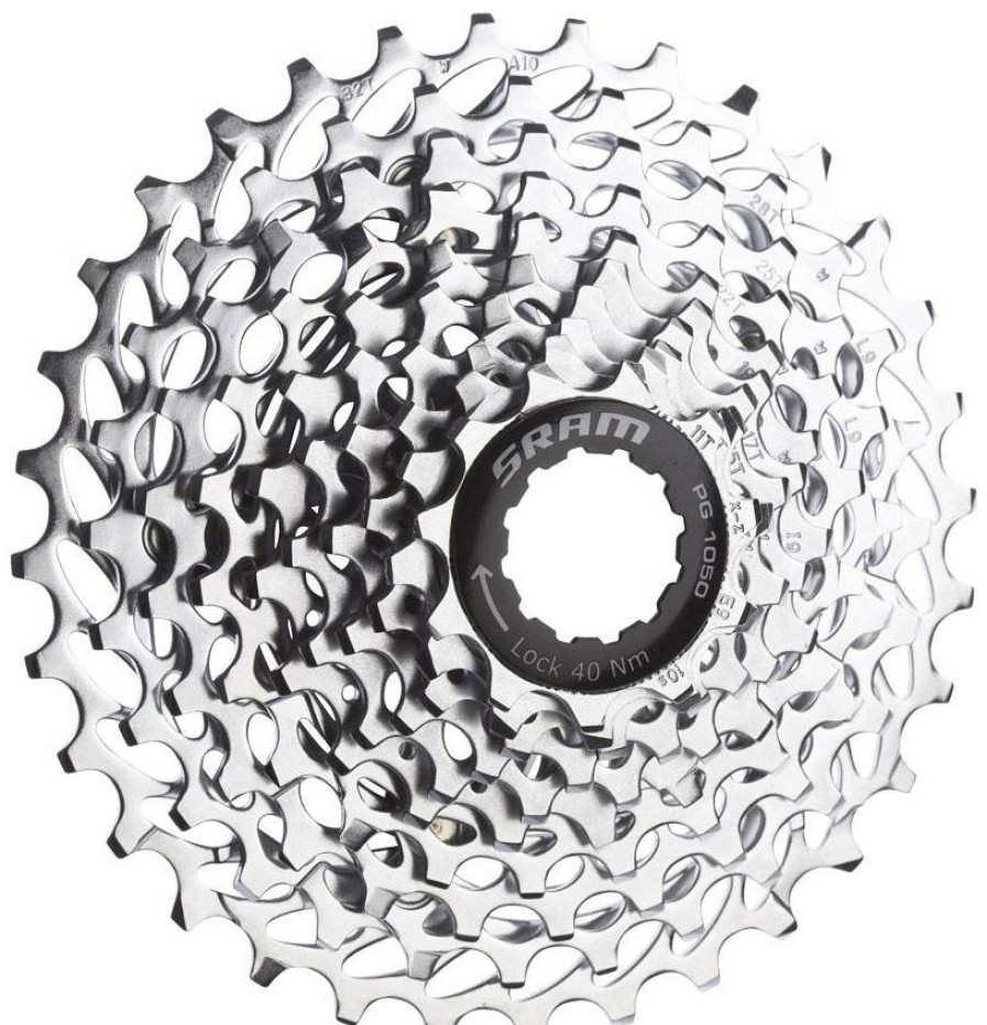 Bike Parts SRAM Cassettes | Sram Pg1050 10 Speed Mountain Bike Cassette Silver