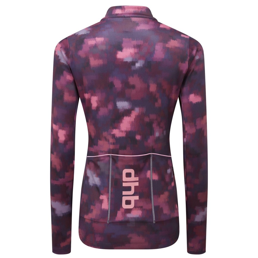 Clothing DHB Long Sleeve Jerseys | Dhb Moda Women'S Long Sleeve Jersey Aequalis Plum Perfect