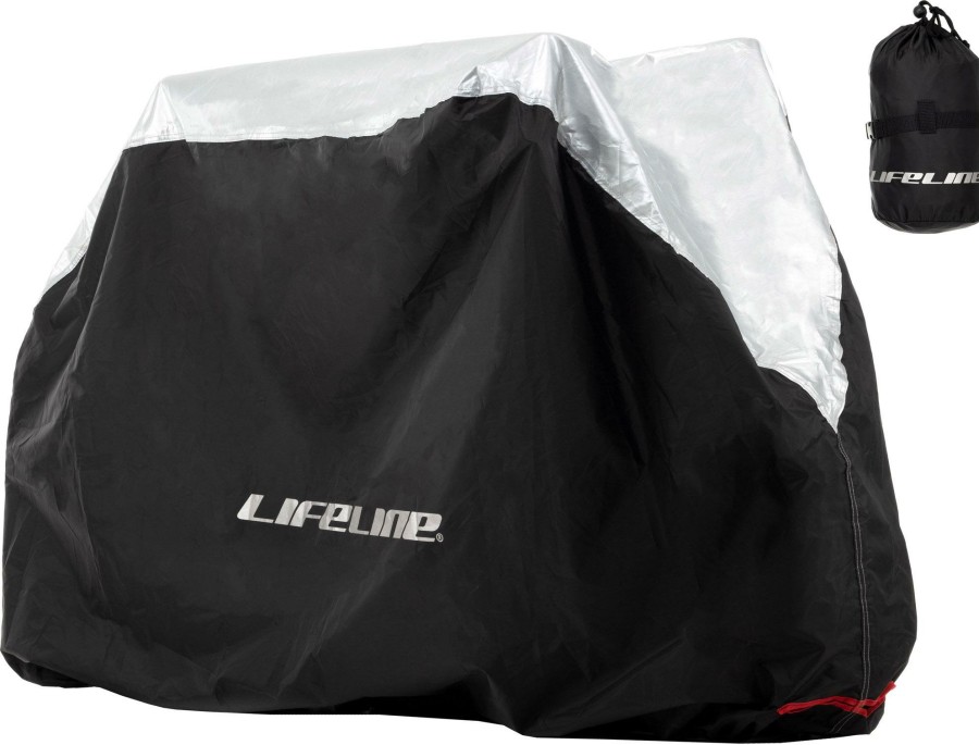 Accessories LifeLine Bike Covers | Lifeline Waterproof Single Bike Cover Black