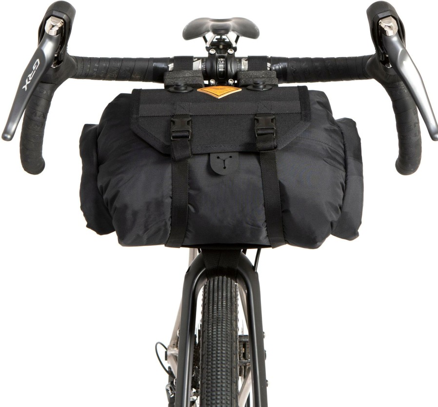 Accessories Restrap Bike Bags | Restrap Handlebar Bag (Large) Black/Orange