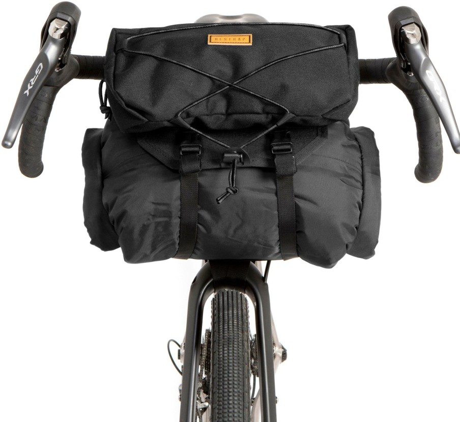 Accessories Restrap Bike Bags | Restrap Handlebar Bag (Large) Black/Orange